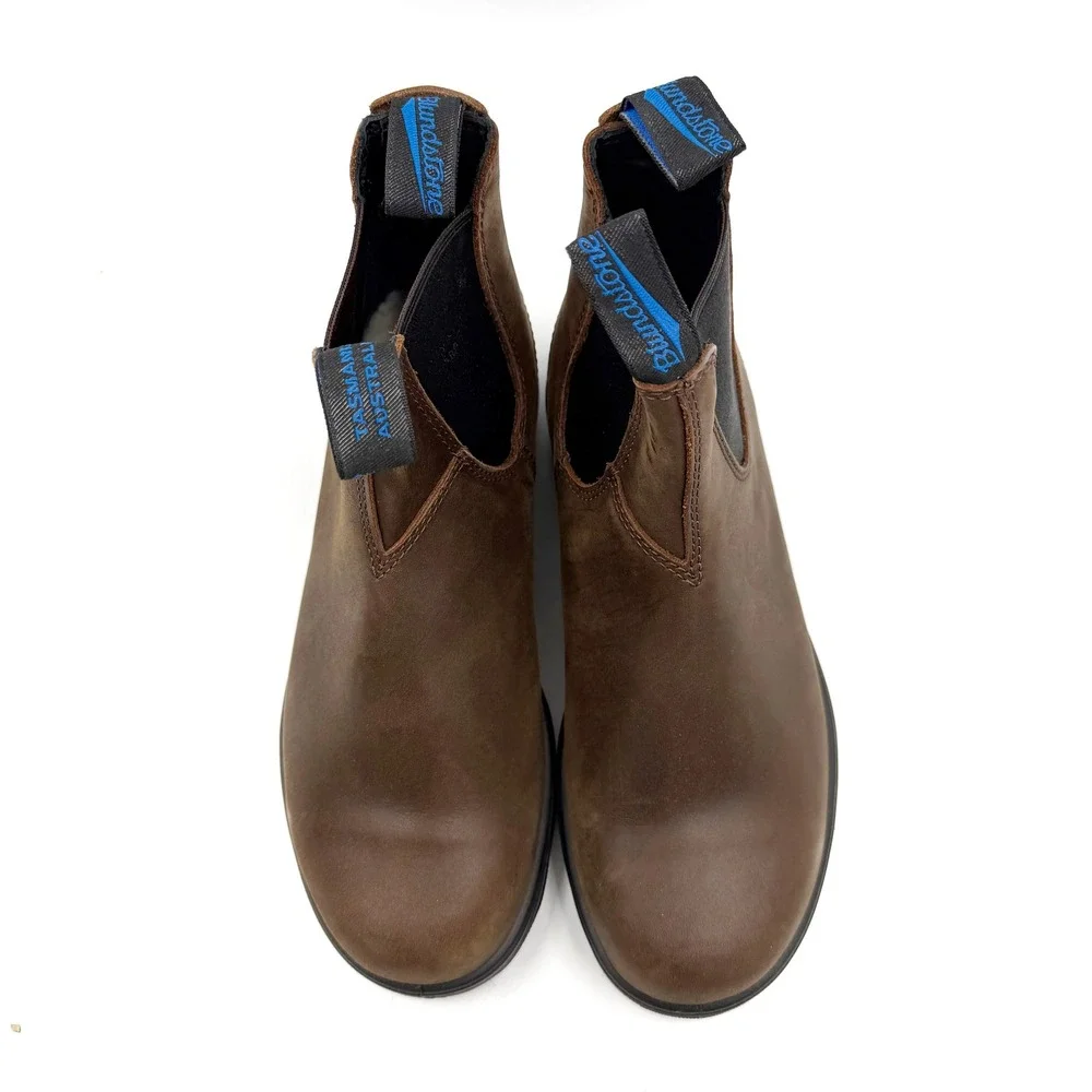 Blundstone 1477 Thermal Elastic Side Boot Waterproof Antique Brown Sz 9 US Women